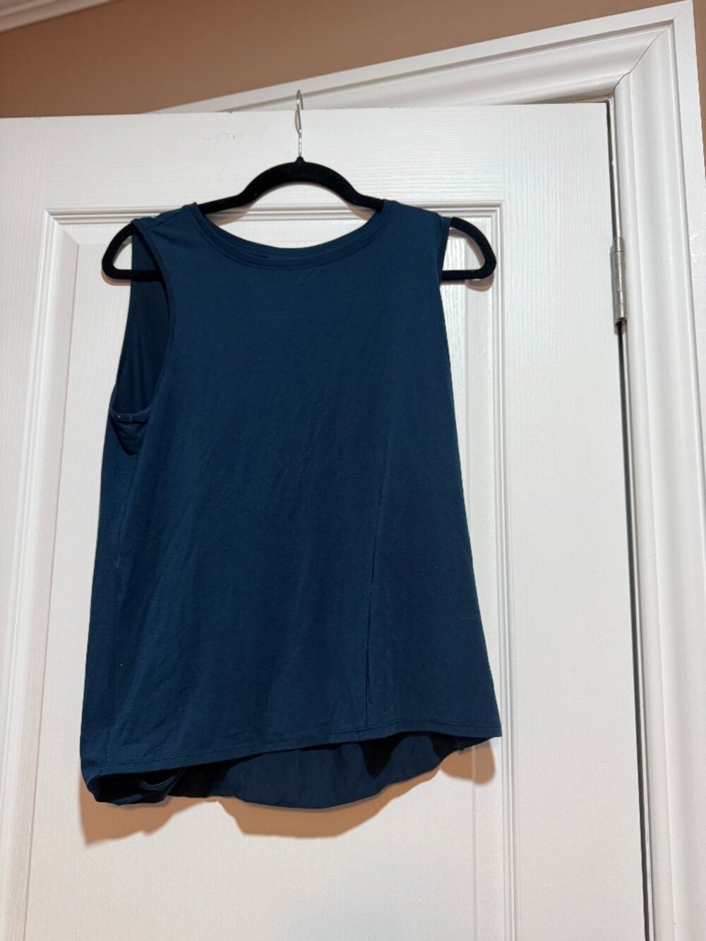 Athleta Open Back Tank Top Deep Teal Blue Size Small